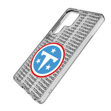 Tennessee Titans Text Backdrop Clear Phone Case for Samsung Galaxy