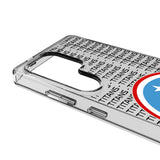 Tennessee Titans Text Backdrop Clear Phone Case for Samsung Galaxy