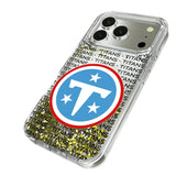 Tennessee Titans Text Backdrop Glitter Phone Case for Apple iPhone