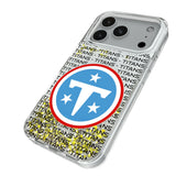 Tennessee Titans Text Backdrop Glitter Phone Case for Apple iPhone