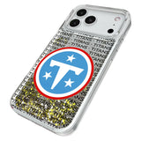 Tennessee Titans Text Backdrop Glitter Phone Case for Apple iPhone