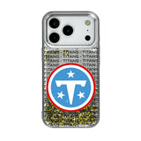 Tennessee Titans Text Backdrop Glitter Phone Case for Apple iPhone