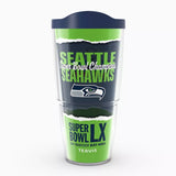 Seattle Seahawks Super Bowl LX Champions 24oz Classic Tumbler