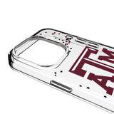 Texas A&M University Aggies Confetti Clear Phone Case for Apple iPhone