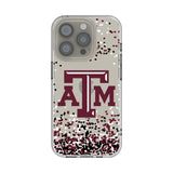 Texas A&M University Aggies Confetti Clear Phone Case for Apple iPhone