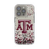 Texas A&M University Aggies Confetti Clear Phone Case for Apple iPhone