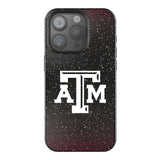 Texas A&M University Aggies Linen Black Bling Phone Case for Apple iPhone