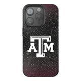 Texas A&M University Aggies Linen Black Bling Phone Case for Apple iPhone