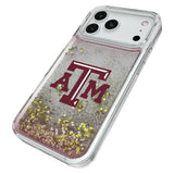 Texas A&M University Aggies Linen Glitter Phone Case for Apple iPhone