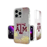 Texas A&M University Aggies Linen Glitter Phone Case for Apple iPhone