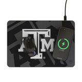Texas A&M University Aggies Monocolor Tilt 15-Watt Wireless Charger and Mouse Pad
