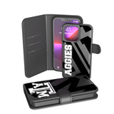 Texas A&M University Aggies Monocolor Tilt Wallet Phone Case for Apple iPhone
