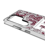Texas A&M University Aggies Paisley Clear Phone Case for Samsung Galaxy