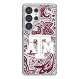 Texas A&M University Aggies Paisley Clear Phone Case for Samsung Galaxy