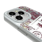 Texas A&M University Aggies Paisley Glitter Phone Case for Apple iPhone