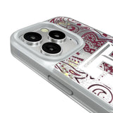 Texas A&M University Aggies Paisley Glitter Phone Case for Apple iPhone