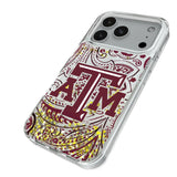 Texas A&M University Aggies Paisley Glitter Phone Case for Apple iPhone