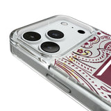 Texas A&M University Aggies Paisley Glitter Phone Case for Apple iPhone