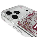 Texas A&M University Aggies Paisley Glitter Phone Case for Apple iPhone