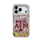 Texas A&M University Aggies Paisley Glitter Phone Case for Apple iPhone