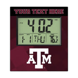 Texas A&M University Aggies Personalized Color Block Wall Clock