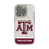 Texas A&M University Aggies Personalized EndZone Plus Clear Phone Case for Apple iPhone