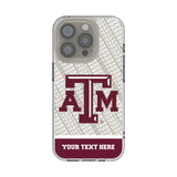 Texas A&M University Aggies Personalized EndZone Plus Clear Phone Case for Apple iPhone