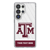 Texas A&M University Aggies Personalized EndZone Plus Clear Phone Case for Samsung Galaxy