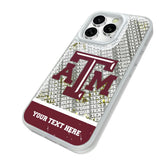 Texas A&M University Aggies Personalized EndZone Plus Glitter Phone Case for Apple iPhone