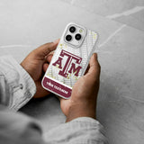 Texas A&M University Aggies Personalized EndZone Plus Glitter Phone Case for Apple iPhone