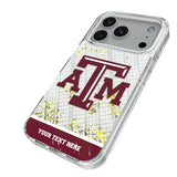Texas A&M University Aggies Personalized EndZone Plus Glitter Phone Case for Apple iPhone