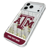 Texas A&M University Aggies Personalized EndZone Plus Glitter Phone Case for Apple iPhone