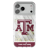 Texas A&M University Aggies Personalized EndZone Plus Glitter Phone Case for Apple iPhone