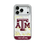 Texas A&M University Aggies Personalized EndZone Plus Glitter Phone Case for Apple iPhone