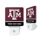 Texas A&M University Aggies Personalized Endzone Solid Night Light 2-Pack