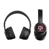 Texas A&M University Aggies Personalized Endzone Solid Wireless Over-Ear BT Headphones With Case