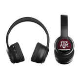 Texas A&M University Aggies Personalized Endzone Solid Wireless Over-Ear BT Headphones With Case