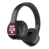 Texas A&M University Aggies Personalized Endzone Solid Wireless Over-Ear BT Headphones With Case