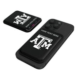 Texas A&M University Aggies Personalized Insignia Black Magnetic Credit Card Wallet