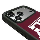 Texas A&M University Aggies Personalized Stripe Bump Phone Case for Apple iPhone
