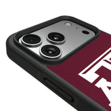 Texas A&M University Aggies Personalized Stripe Bump Phone Case for Apple iPhone