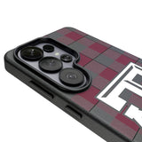 Texas A&M University Aggies Plaid MagSafe Compatible Phone Case for Samsung Galaxy