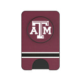 Texas A&M University Aggies Stripe PopSockets MagSafe-Compatible PopWallet+