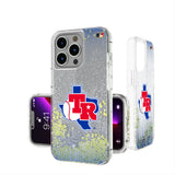 Texas Rangers 1981-1983 - Cooperstown Collection Linen Glitter Phone Case for Apple iPhone