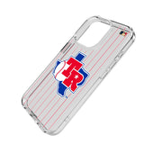 Texas Rangers 1981-1983 - Cooperstown Collection Pinstripe Clear Phone Case for Apple iPhone