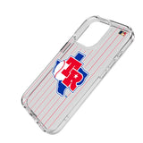 Texas Rangers 1981-1983 - Cooperstown Collection Pinstripe Clear Phone Case for Apple iPhone