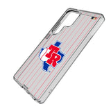 Texas Rangers 1981-1983 - Cooperstown Collection Pinstripe Clear Phone Case for Samsung Galaxy