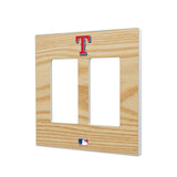 Texas Rangers Baseball Bat Hidden-Screw Light Switch Plate