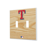 Texas Rangers Baseball Bat Hidden-Screw Light Switch Plate