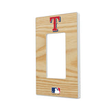 Texas Rangers Baseball Bat Hidden-Screw Light Switch Plate